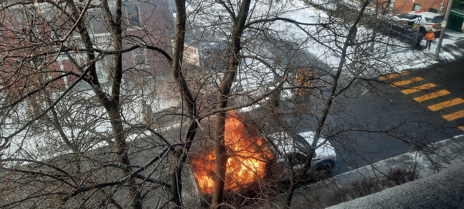 Incendie rue Cathédrale à Sherbrooke (3 décembre 2021)