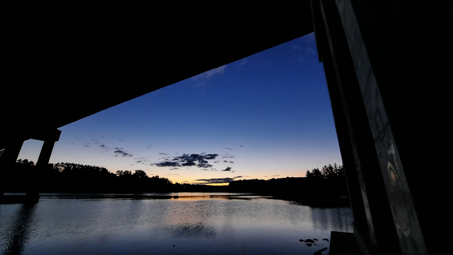 Le Triangle Sous Le Pont Jacques Cartier De Sherbrooke À L’aube Du 23 Juin 2021 4H31 (Vue Spne)