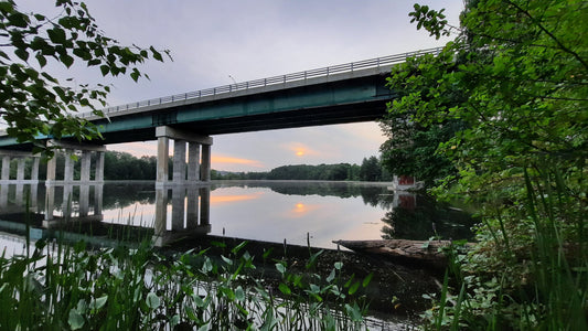 Trouve Le Faible Soleil Pont Jacques Cartier De Sherbrooke 17 Juillet 2021  (Vue K1) 5H59 Cliquez