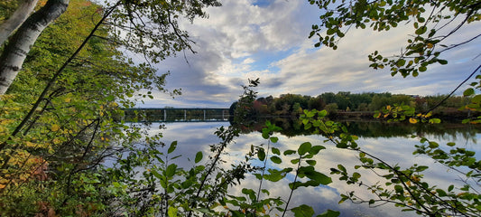 3 Octobre 2021 17H09 (Vue 0) Rivière Magog À Sherbrooke. Pont Jacques Cartier.