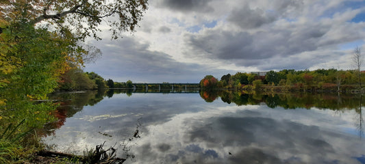 4 Octobre 2021 14H52 (Vue 1) Rivière Magog À Sherbrooke. Pont Jacques Cartier.