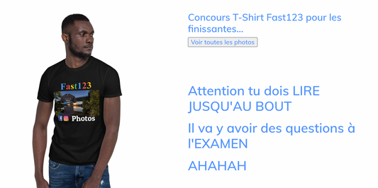 Concours T-Shirt Fast123 Pour Les Finissantes...